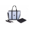 Cottonmoose - Shopper Bag Perłowy Niebieski 750/151