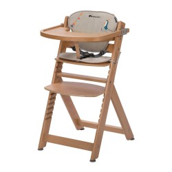 Bebeconfort Timba Krzesełko do karmienia + wkładka Natural Wood