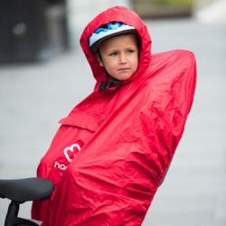 Hamax ponczo przeciwdeszczowe na fotelik rowerowy - Red