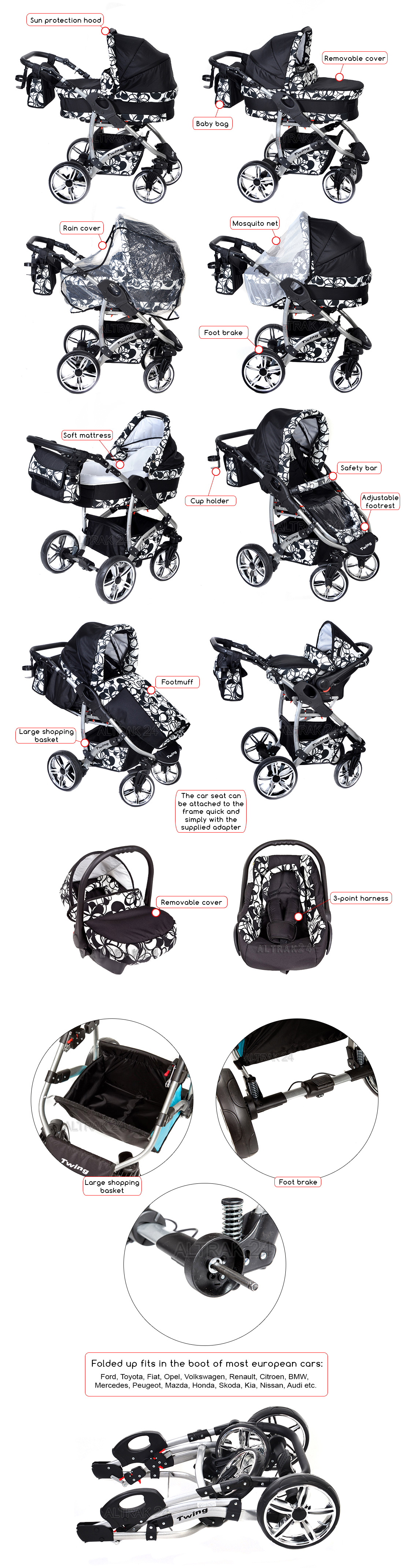 twing 3 in 1 travel system